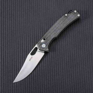 Couteau SRM Knives 9203 MB Ambi Lock Jeans Lame Acier 10Cr15CoMoV Manche Micarta Clip SRM9203MB - Livraison Gratuite