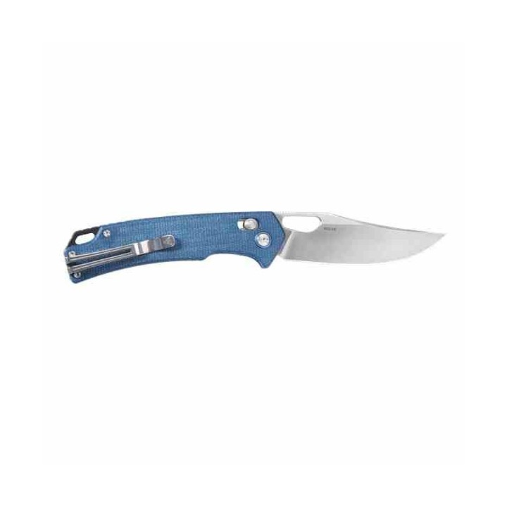 Couteau SRM Knives 9203 ME Ambi Lock Blue Lame Acier 10Cr15CoMoV Manche Micarta Clip SRM9203ME - Livraison Gratuite