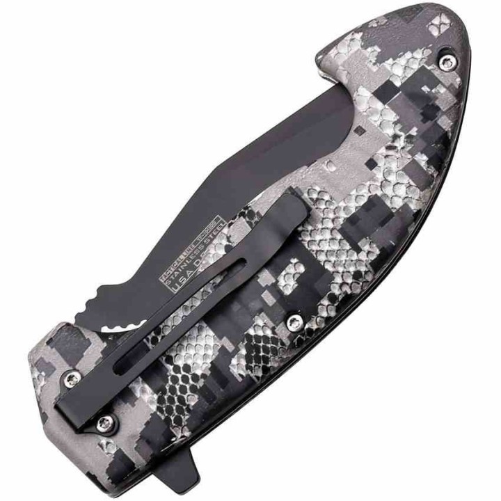 Lot de 3 Couteau Tac-Force A/O Digital Camo Lame Acier 3Cr13 Manche ABS Linerlock TF1043DG - Livraison Gratuite