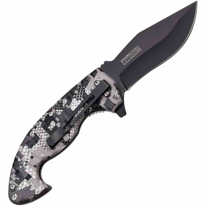 Lot de 3 Couteau Tac-Force A/O Digital Camo Lame Acier 3Cr13 Manche ABS Linerlock TF1043DG - Livraison Gratuite