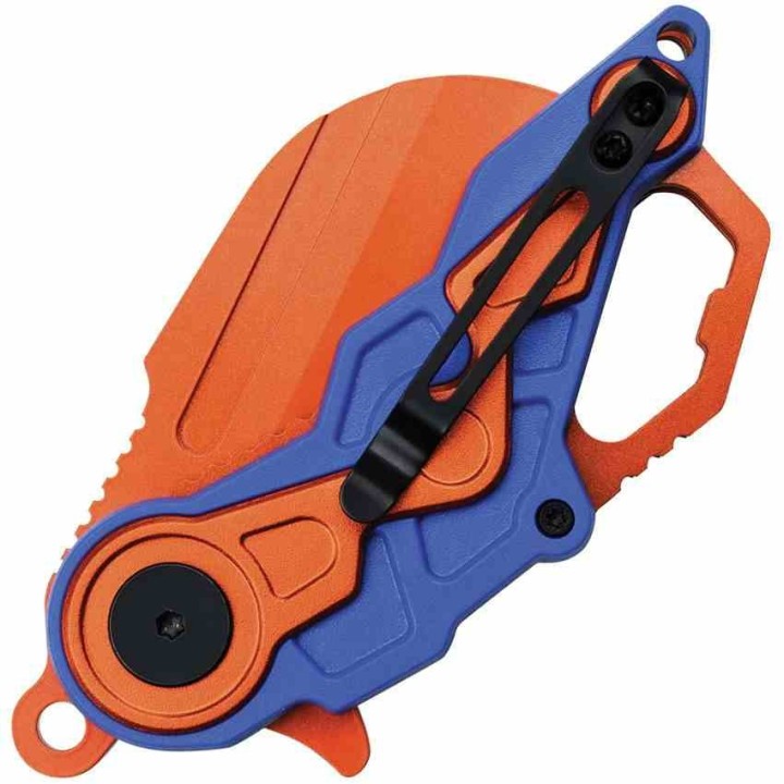 Lot of 3 Couteau Mtech Cleaver Orange A/O Lame Acier 3Cr13 Manche ABS Linerlock Clip MTA1199BOR - Livraison Gratuite