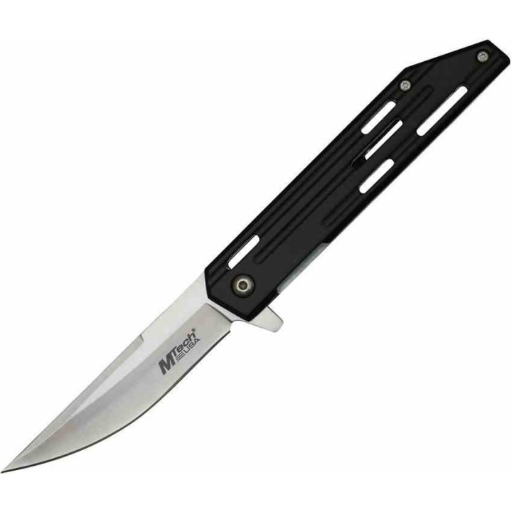 Lot de 3 Couteau Mtech Persian Black A/O Lame Acier 3Cr13 Manche Aluminium Linerlock Clip MTA1200BK - Livraison Gratuite