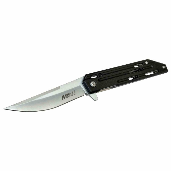 Lot de 3 Couteau Mtech Persian Black A/O Lame Acier 3Cr13 Manche Aluminium Linerlock Clip MTA1200BK - Livraison Gratuite