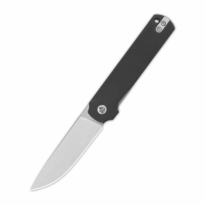 Couteau QSP Lark Black G10 Lame Acier 14C28N Satin IKBS Linerlock Clip QS144A - Livraison Gratuite