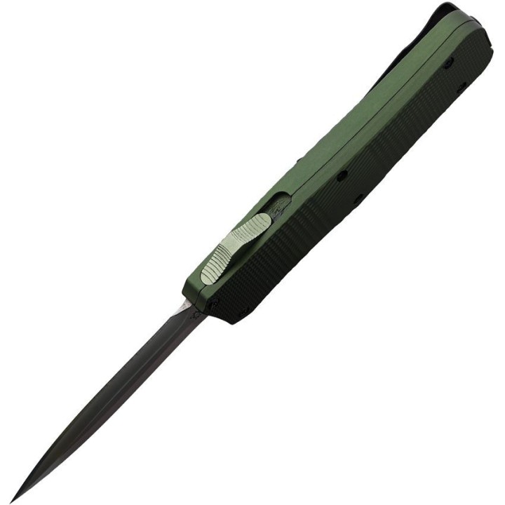Couteau OTF Automatique Mantis Lame Stiletto Acier 440C Manche Green Aluminium Clip USA MANOTF817 - Livraison Gratuite