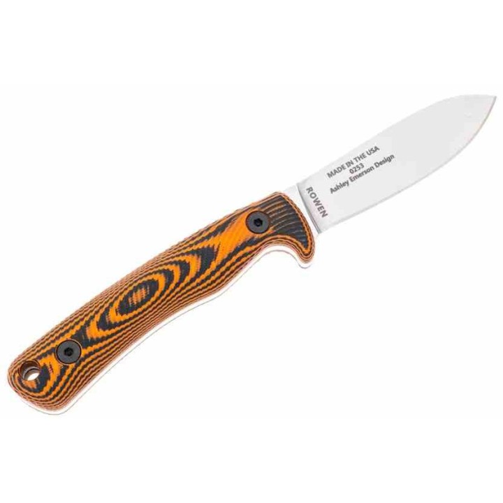 Couteau ESEE Ashley Game Lame Acier S35VN SW Manche Black/Orange G10 Etui Kydex USA ESAGK35VOR - Livraison Gratuite