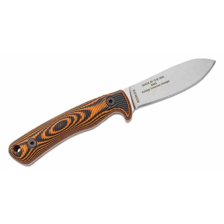Couteau ESEE Ashley Game Lame Acier S35VN SW Manche Black/Orange G10 Etui Kydex USA ESAGK35VOR - Livraison Gratuite