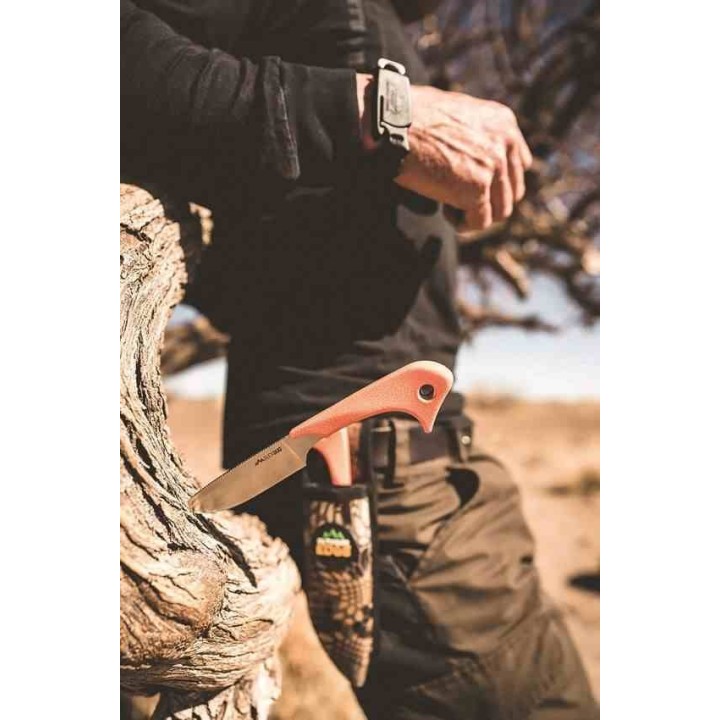 Set de 2 Couteaux Outdoor Edge Duck Duo Lame Acier 8Cr14MoV Manche TPR Etui Camo OEDD20C - Livraison Gratuite