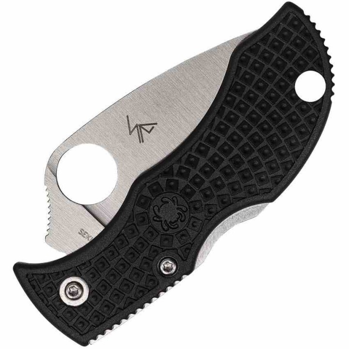 Couteau Spyderco Manbug Lame Acier VG10 Leaf Shaped Plain Manche FRN Lockback Japan SCMBKLFP - Livraison Gratuite