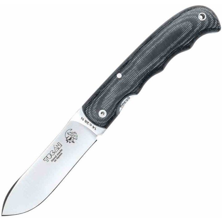 Couteau J&V Adventure Knives Tucan Manche Micarta Lame Acier 14C28N Linerlock Made Spain JVA1514T - Livraison Gratuite
