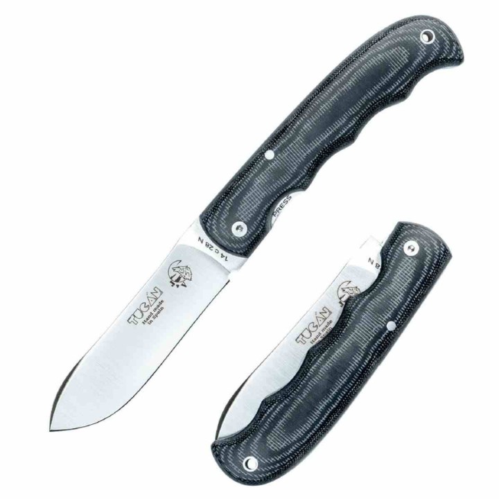 Couteau J&V Adventure Knives Tucan Manche Micarta Lame Acier 14C28N Linerlock Made Spain JVA1514T - Livraison Gratuite
