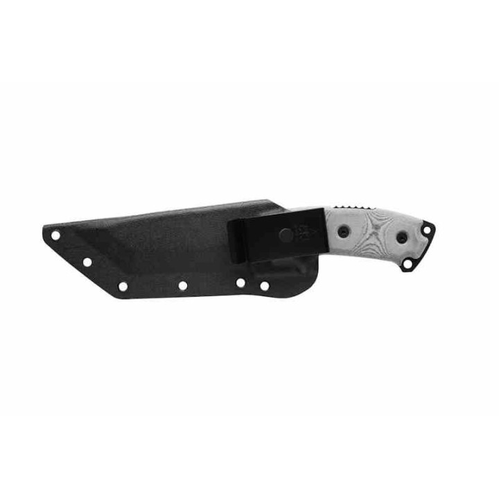 Couteau Tops Steel Eagle Tanto Saw Lame Acier Carbone 1095 Manche Micarta Etui Kydex Made USA TPSE105D - Livraison Gratuite