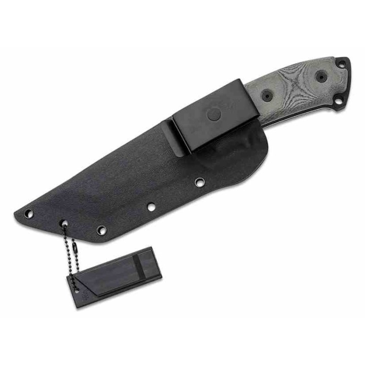 Couteau Tops Steel Eagle Tanto Lame Acier Carbone 1095 Manche Micarta Etui Kydex Made USA TPSE105F - Livraison Gratuite