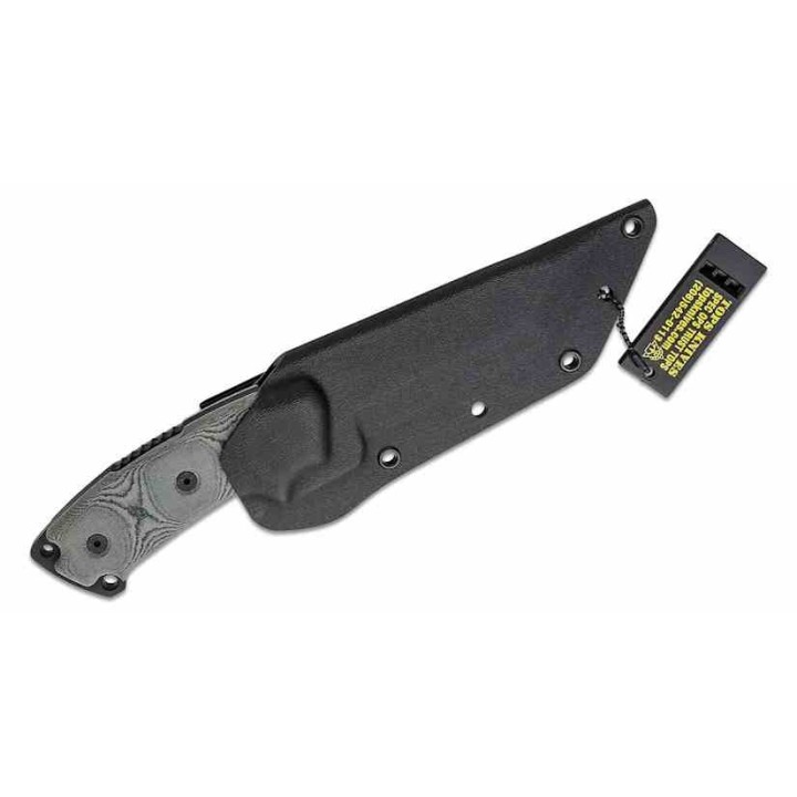 Couteau Tops Steel Eagle Tanto Lame Acier Carbone 1095 Manche Micarta Etui Kydex Made USA TPSE105F - Livraison Gratuite