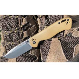Couteau KA-BAR BK41 Becker Mini Lame Acier D2 Manche Tan GFN Linerclock Clip BKR41 - Livraison Gratuite