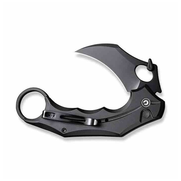 Couteau CIVIVI Incisor II Black Karambit Lame Acier Nitro-V Manche Alum IKBS Button Lock Clip CIVC16016B1 - Livraison Gratuite