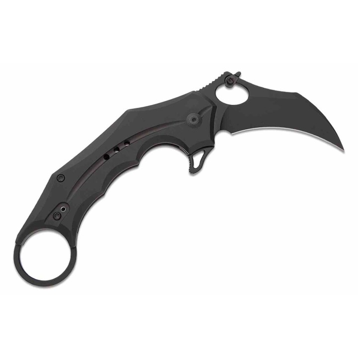 Couteau CIVIVI Incisor II Black Karambit Lame Acier Nitro-V Manche Alum IKBS Button Lock Clip CIVC16016B1 - Livraison Gratuite