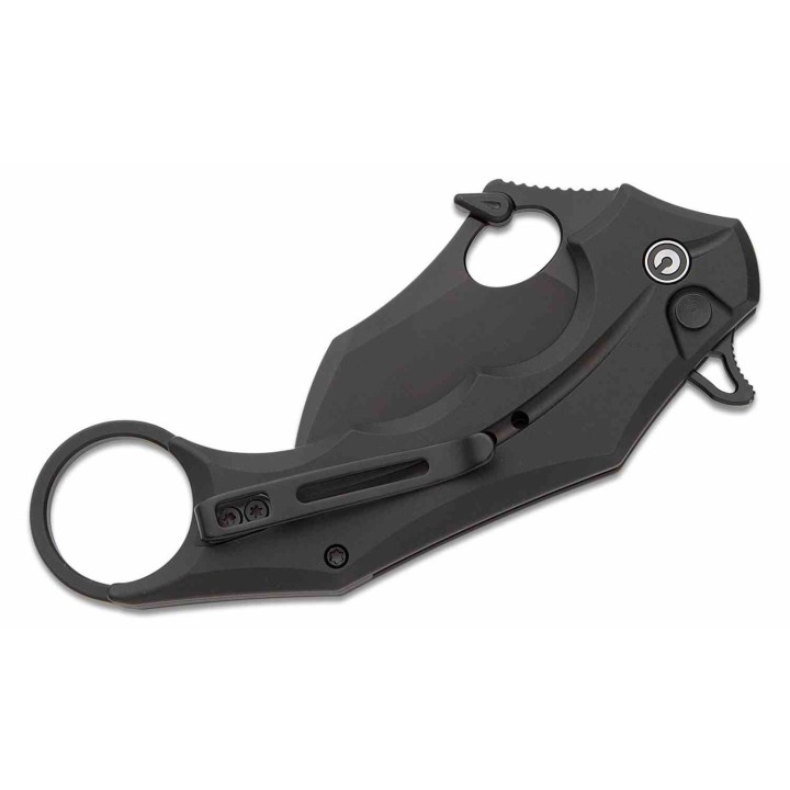 Couteau CIVIVI Incisor II Black Karambit Lame Acier Nitro-V Manche Alum IKBS Button Lock Clip CIVC16016B1 - Livraison Gratuite