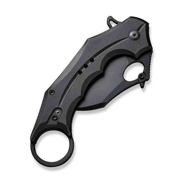 Couteau CIVIVI Incisor II Black Karambit Lame Acier Nitro-V Manche Alum IKBS Button Lock Clip CIVC16016B1 - Livraison Gratuite
