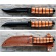 Couteau Ka-bar Short Acier Carbone 1095 Manche Cuir Kabar Made In USA KA1261 - LIvraison Gratuite