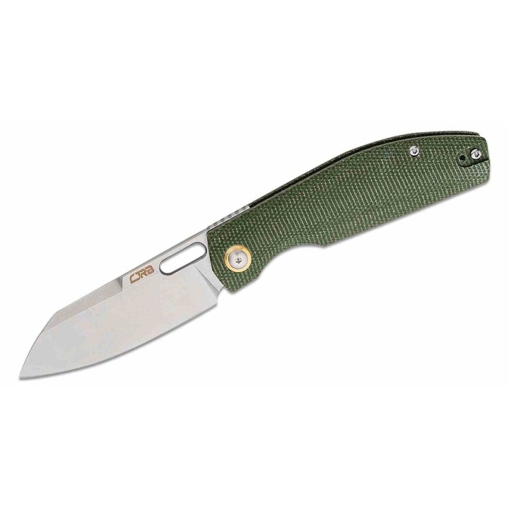 Couteau CJRB Ekko Green Lame Sheepsfoot Acier AR-RPM9 Manche Micarta IKBS LinerLock Clip J1929MGN - Livraison Gratuite