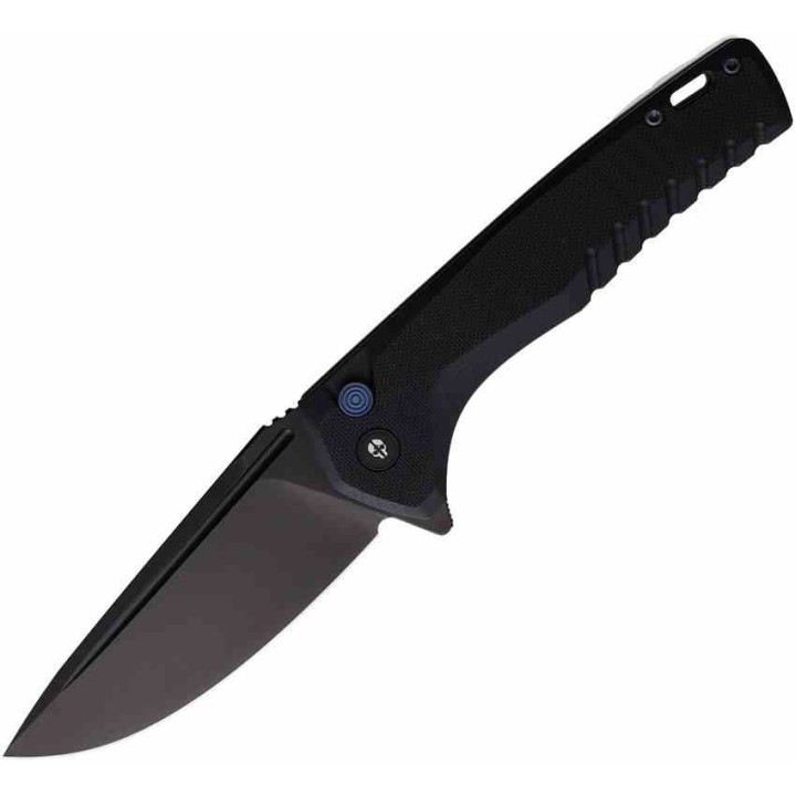 Couteau Tekto F3 Charlie Black Manche G10 Lame Acier D2 Black Clip Button Lock USA TKTF3GBKBK12 - Livraison Gratuite