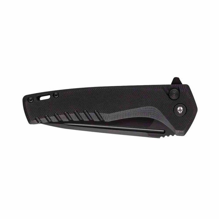 Couteau Tekto F3 Charlie Black Manche G10 Lame Acier D2 Black Clip Button Lock USA TKTF3GBKBK12 - Livraison Gratuite