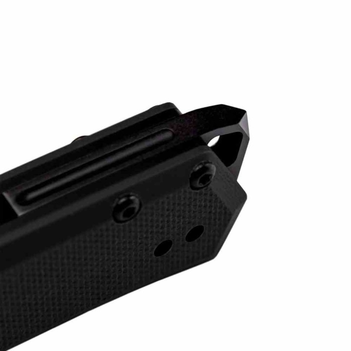 Couteau Tekto Knives F1 Alpha Black Lame Acier D2 Black Manche G10 Linerlock Clip USA TKTF1GBKBK1 - Livraison Gratuite