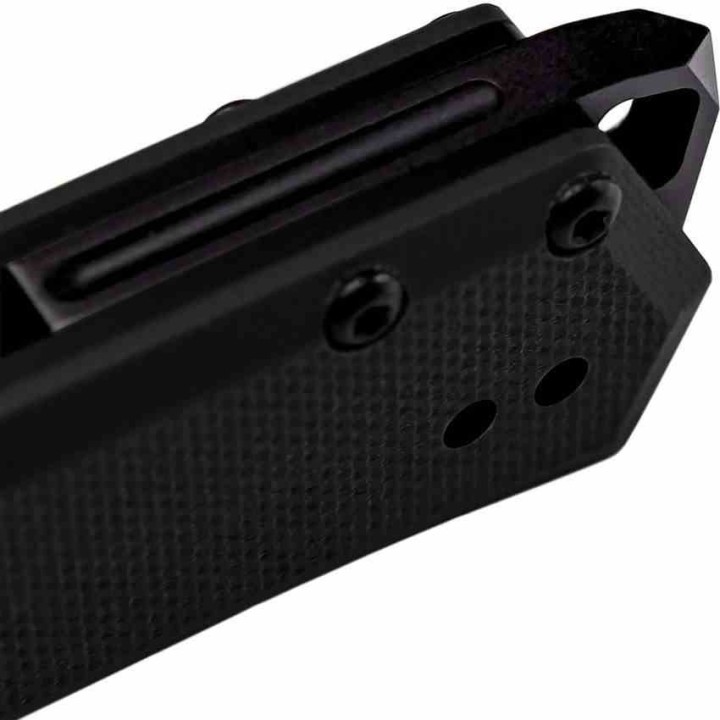 Couteau Tekto Knives F1 Alpha Black Lame Acier D2 Black Manche G10 Linerlock Clip USA TKTF1GBKBK1 - Livraison Gratuite