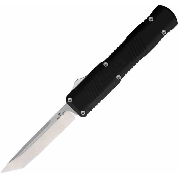 Couteau OTF Bear & Son Auto Tanto Lame Acier D2 Manche Aluminium Made USA BCOTF210ALBKS - Livraison Gratuite