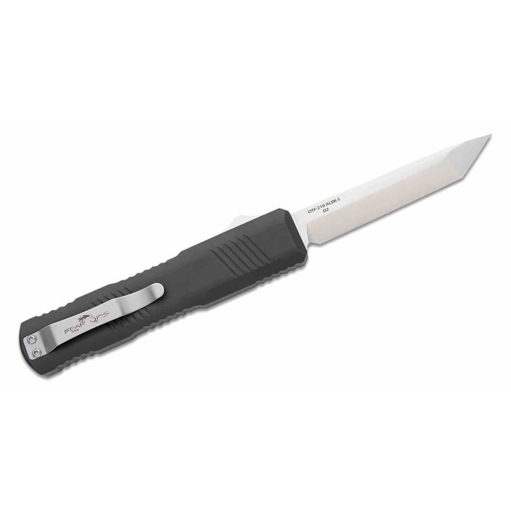 Couteau OTF Bear & Son Auto Tanto Lame Acier D2 Manche Aluminium Made USA BCOTF210ALBKS - Livraison Gratuite