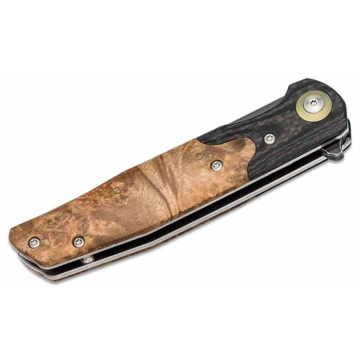 Couteau Bestech Ascot G10/Wood Lame Acier D2 IKBS Linerlock Clip BTKG19E - Livraison Gratuite