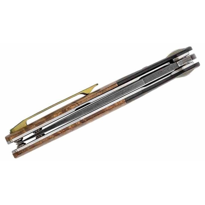 Couteau Bestech Ascot G10/Wood Lame Acier D2 IKBS Linerlock Clip BTKG19E - Livraison Gratuite