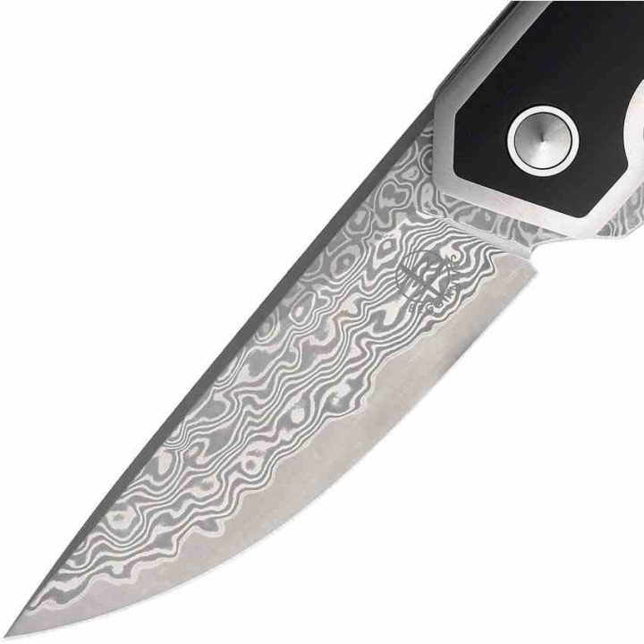 Couteau Begg Knives Diamici Black/Green Manche G-10 Lame Damas IKBS Linerlock Clip BG015M - Livraison Gratuite