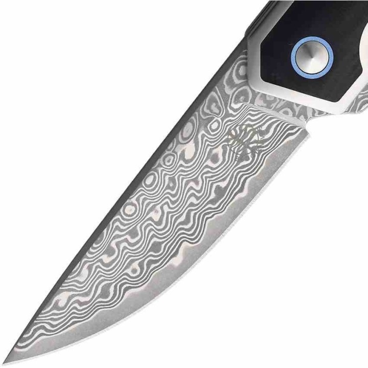 Couteau Begg Knives Diamici Black Manche G-10 Lame Damas IKBS Linerlock Clip BG015 - Livraison Gratuite