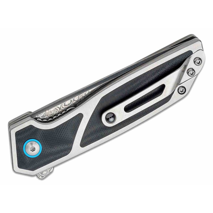 Couteau Begg Knives Diamici Black Manche G-10 Lame Damas IKBS Linerlock Clip BG015 - Livraison Gratuite