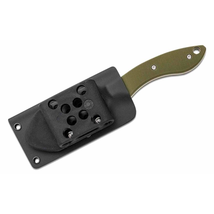 Couteau Spyderco Stok Drop Point Lame Acier 8Cr13MoV Manche OD Green G10 Etui Boltaron SCFB50GPOD - Livraison Gratuite