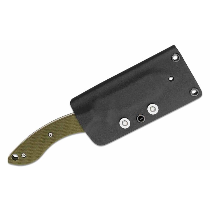 Couteau Spyderco Stok Drop Point Lame Acier 8Cr13MoV Manche OD Green G10 Etui Boltaron SCFB50GPOD - Livraison Gratuite