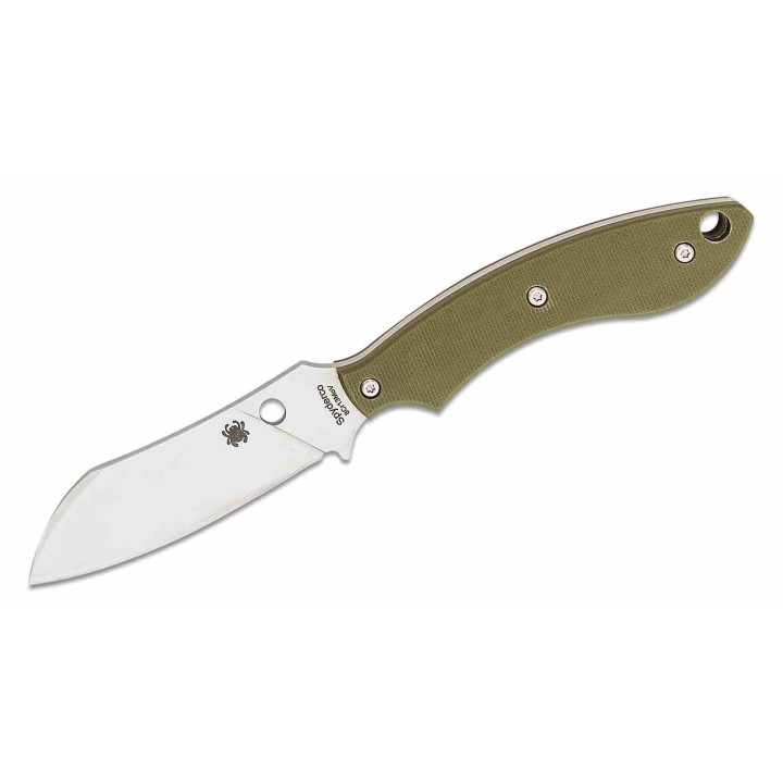 Couteau Spyderco Stok Drop Point Lame Acier 8Cr13MoV Manche OD Green G10 Etui Boltaron SCFB50GPOD - Livraison Gratuite