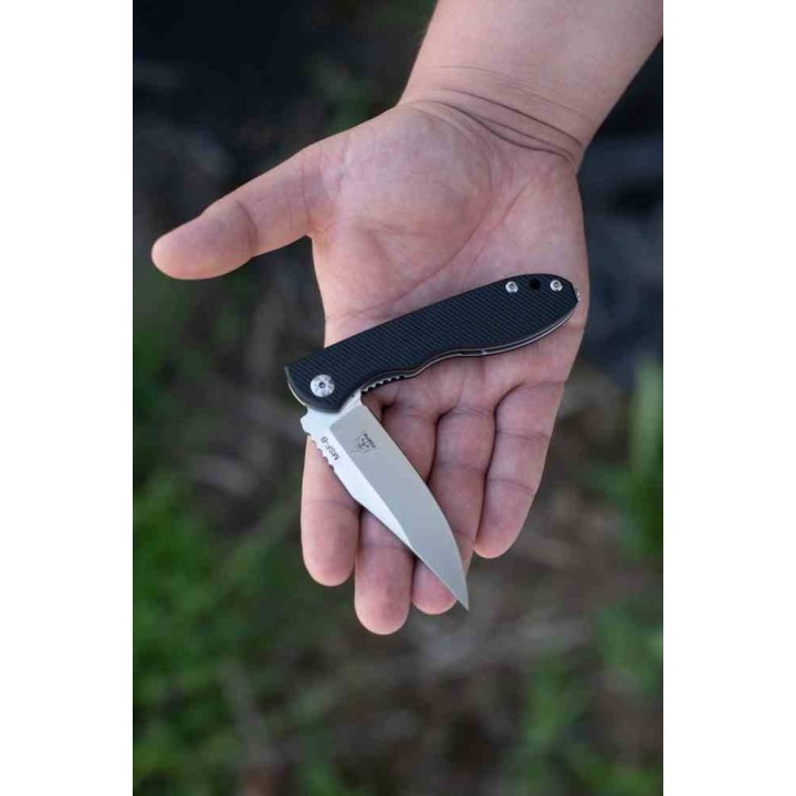 Couteau Tops MSF Black Lame Acier Elmax Manche G10 Linerlock Clip Made USA TPMSFB01 - Livraison Gratuite