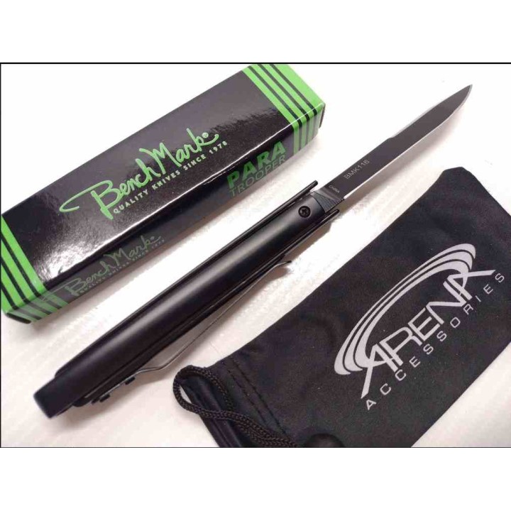 Couteau BenchMark Paratrooper Lame Acier Inox Manche Acier Brise Vitres BMK116 - Livraison Gratuite