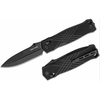 Couteau Real Steel Muninn Black Lame Acier VG-10 Spear Point Manche G10 Slide Lock Clip RS7752B - Livraison Gratuite