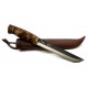 Couteau Bushcraft Kellam Slasher Acier Carbone Manche Bouleau Etui cuir Made In Finlande KLWP7 - Livraison Gratuite