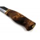 Couteau Bushcraft Kellam Slasher Acier Carbone Manche Bouleau Etui cuir Made In Finlande KLWP7 - Livraison Gratuite