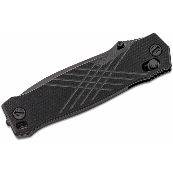 Couteau Real Steel Muninn Black Lame Acier VG-10 Spear Point Manche G10 Slide Lock Clip RS7752B - Livraison Gratuite