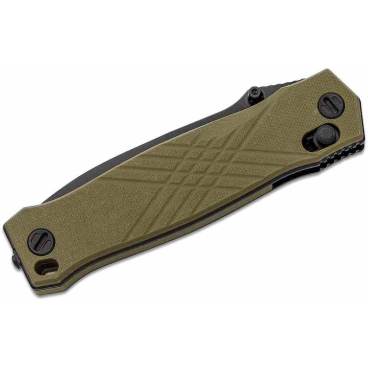 Couteau Real Steel Muninn Od Green Lame Acier VG-10 Spear Point Manche G10 Slide Lock Clip RS7752GB - Livraison Gratuite