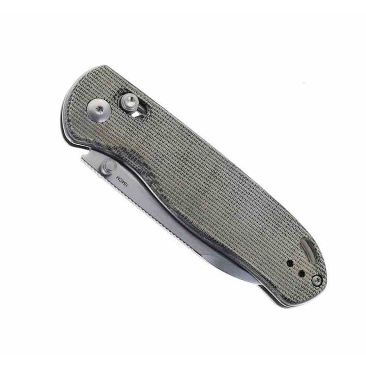 Couteau Kizer Drop Bear Black Manche Micarta Lame Acier 154CM IKBS Clutch Lock Clip KIV3619C3 - Livraison Gratuite