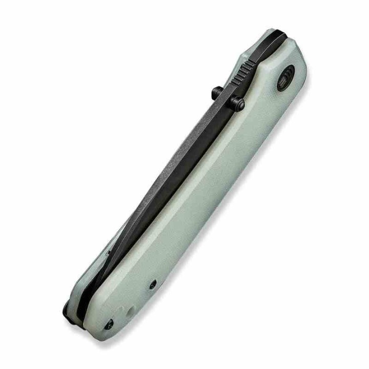 Couteau We Knife Co Big Banter Jade Lame Acier CPM-20CV Blackwash Manche G10 IKBS Linerlock Clip WE210453 - Livraison Gratuite