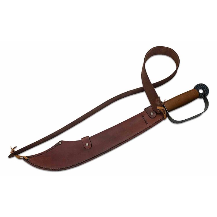 Condor Buccaneer Pirate Sword Lame Acier Carbone 1075 Manche Cuir Etui Cuir El Salvador CTK1030155HC - Livraison Gratuite
