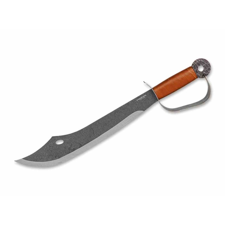 Condor Buccaneer Pirate Sword Lame Acier Carbone 1075 Manche Cuir Etui Cuir El Salvador CTK1030155HC - Livraison Gratuite